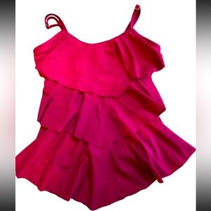 Maternity Swim Suit Size Medium Fuschia